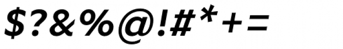 FF Basic Gothic Std Demi Bold Italic Font OTHER CHARS