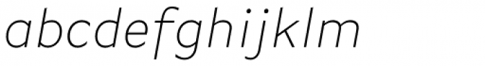 FF Basic Gothic Std Extra Light Italic Font LOWERCASE