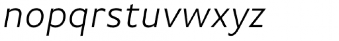 FF Basic Gothic Std Light Italic Font LOWERCASE