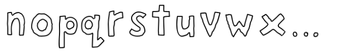 FF Bokka Std Outline Font LOWERCASE