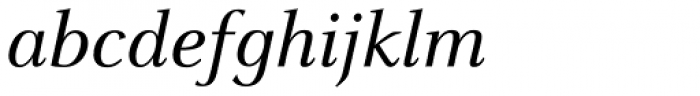 FF Celeste OT Book Italic Font LOWERCASE