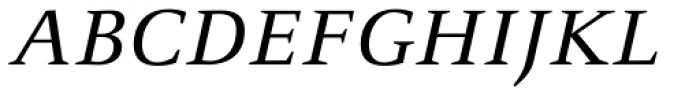 FF Celeste Small Text Pro Italic Font UPPERCASE