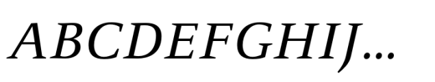 FF Celeste Small Text Regular Italic Font UPPERCASE