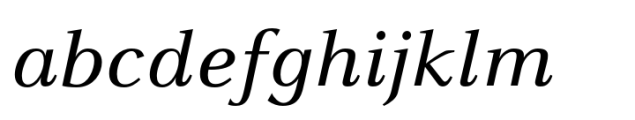 FF Celeste Small Text Regular Italic Font LOWERCASE