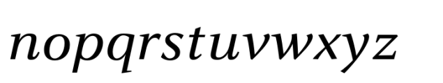 FF Celeste Small Text Regular Italic Font LOWERCASE