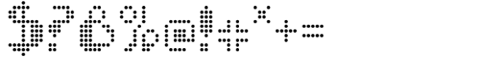 FF Chemo Std Dot Regular Font OTHER CHARS