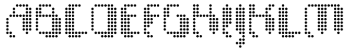 FF Chemo Std Dot Regular Font UPPERCASE