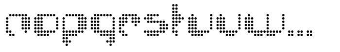 FF Chemo Std Dot Regular Font LOWERCASE