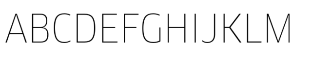 FF Clan Narrow Thin Font UPPERCASE