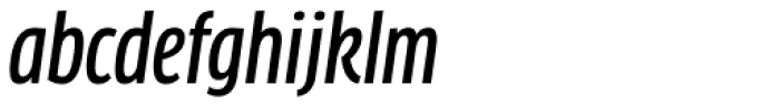 FF Clan OT Cond Medium Italic Font LOWERCASE