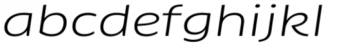 FF Clan OT Extd Book Italic Font LOWERCASE