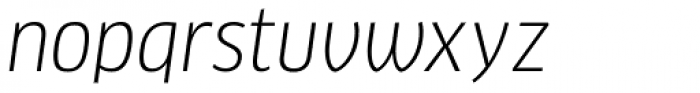 FF Clan OT Narrow Book Italic Font LOWERCASE