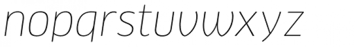 FF Clan OT Thin Italic Font LOWERCASE