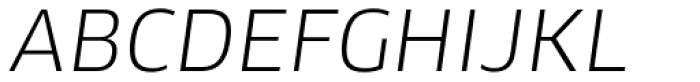 FF Clan Pro Book Italic Font UPPERCASE