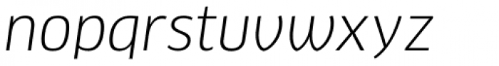 FF Clan Pro Book Italic Font LOWERCASE