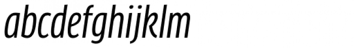 FF Clan Pro Cond News Italic Font LOWERCASE