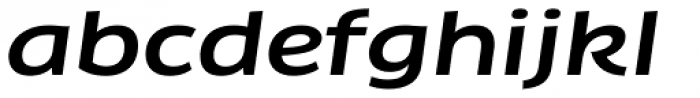 FF Clan Pro Extd Medium Italic Font LOWERCASE