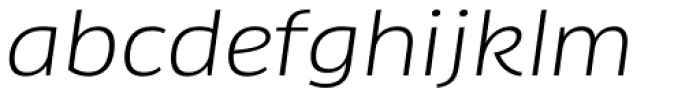 FF Clan Pro Wide Book Italic Font LOWERCASE