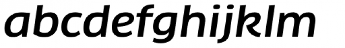 FF Clan Pro Wide Medium Italic Font LOWERCASE