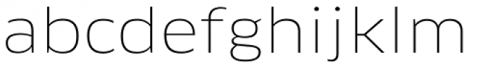 FF Clan Pro Wide Thin Font LOWERCASE