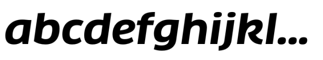 FF Clan Wide Bold Italic Font LOWERCASE