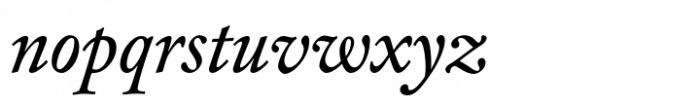FF Clifford Eighteen Regular Italic Font LOWERCASE