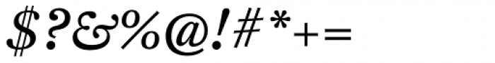 FF Clifford OT Six Italic Font OTHER CHARS