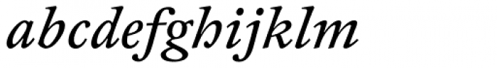 FF Clifford OT Six Italic Font LOWERCASE