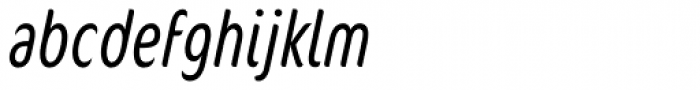 FF Cocon OT ExtraCond Light Italic Font LOWERCASE