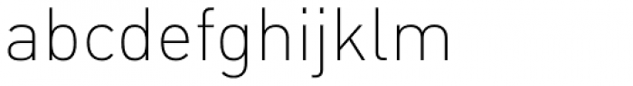 FF DIN Pro ExtraLight Font LOWERCASE