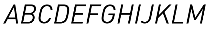 FF DIN Regular Italic Font UPPERCASE