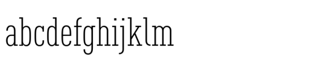 FF DIN Slab Condensed Light Font LOWERCASE