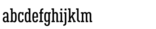 FF DIN Slab Condensed Medium Font LOWERCASE