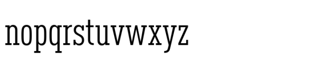 FF DIN Slab Condensed Regular Font LOWERCASE