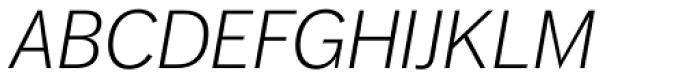 FF Dagny Pro Light Italic Font UPPERCASE