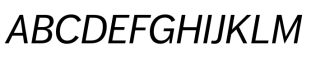 FF Dagny Regular Italic Font UPPERCASE