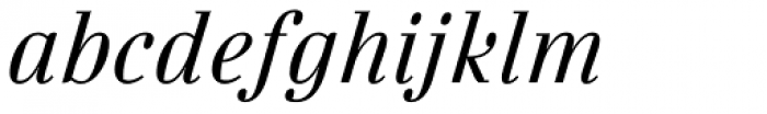 FF Danubia OT Italic Font LOWERCASE
