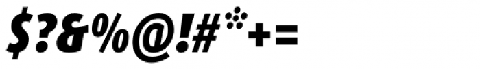 FF Dax OT Cond Black Italic Font OTHER CHARS