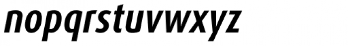 FF Dax OT Cond Bold Italic Font LOWERCASE