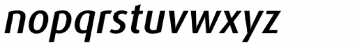 FF Dax OT Medium Italic Font LOWERCASE