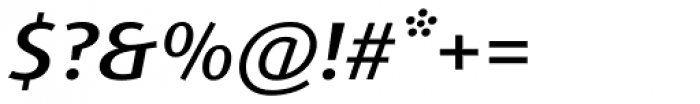 FF Dax OT Wide Medium Italic Font OTHER CHARS