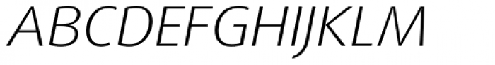 FF Dax Pro Wide Light Italic Font UPPERCASE