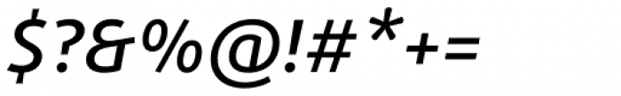 FF Daxline OT Medium Italic Font OTHER CHARS