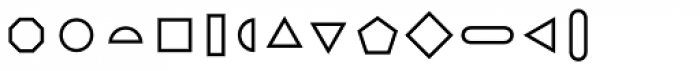 FF Dingbats 2 Basic Forms Font LOWERCASE