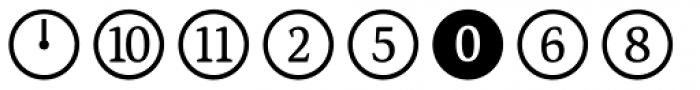 FF Dingbats 2 Numbers Font UPPERCASE