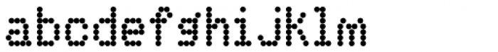 FF Dot Matrix OT One Regular Font LOWERCASE
