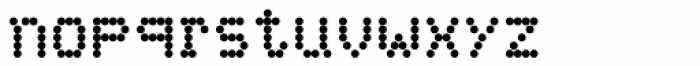 FF Dot Matrix OT One Regular Font LOWERCASE