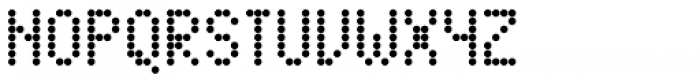 FF Dot Matrix OT Two Narrow Font UPPERCASE