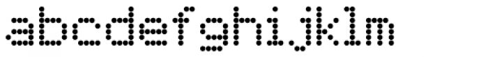 FF Dot Matrix OT Two Regular Font LOWERCASE