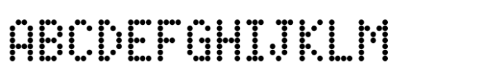 FF Dot Matrix Two Narrow Font UPPERCASE